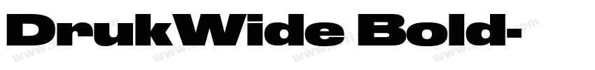 DrukWide Bold字体转换